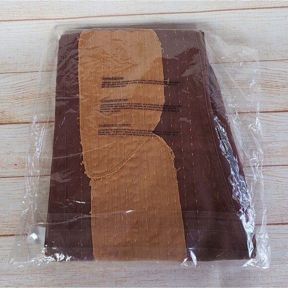 Sandrine Rose by Free People Patchwork Pants in Carrub Brown Women's Size 28 - Picture 6 of 6